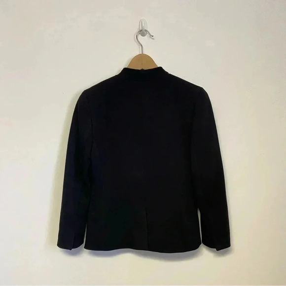 J. Crew 365 Black Stretch Twill Open Front Going Out Blazer Sz 4 - Picture 8 of 12